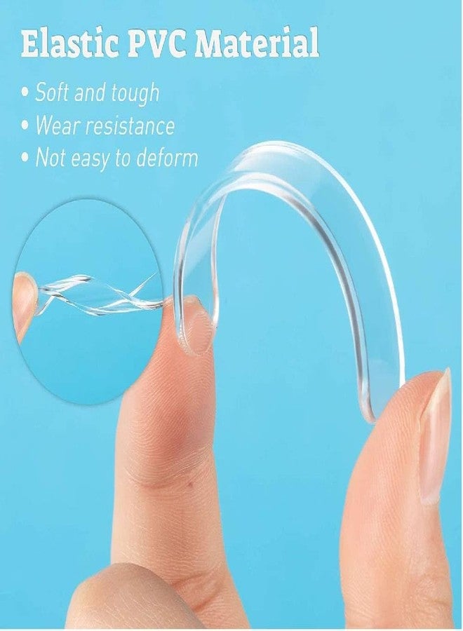 Clickswift®Self-Adhesive Transparent Rubber Buffer Strips - 10 Pcs Clear Anti-Collision Pads for Cabinet Doors, Drawers, Furniture, Electronics - Non-Slip Shock Absorption Protection Bumpers - Image 3
